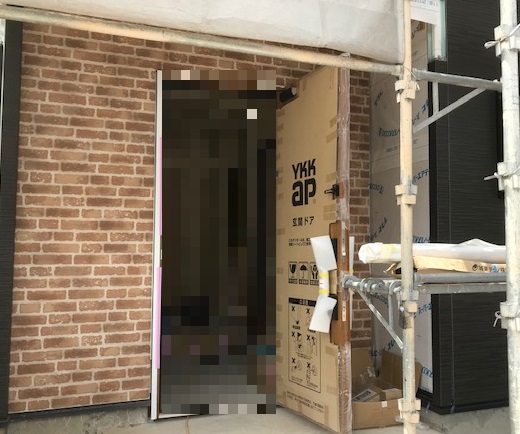 中川区注文住宅　外壁工事進んでおります！