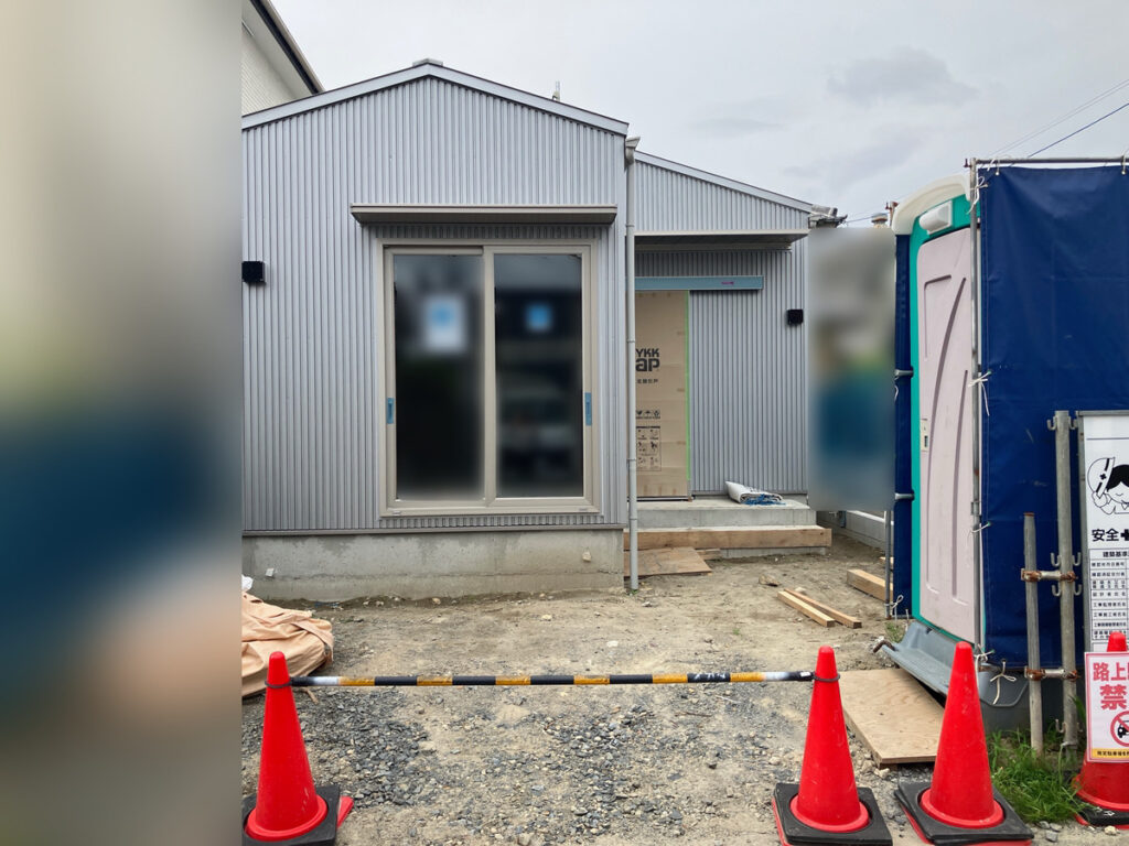 あま市一人暮らしの平屋　外観が完成しました！